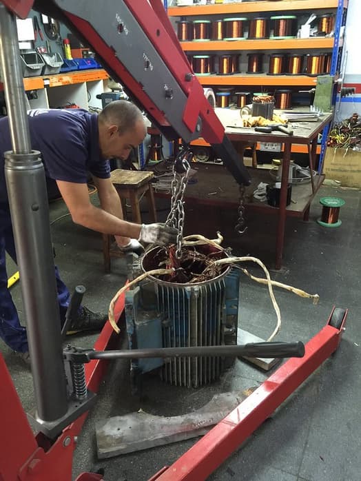Reparación de estator eléctrico